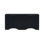 4-Door Wood Cabinet with Legs