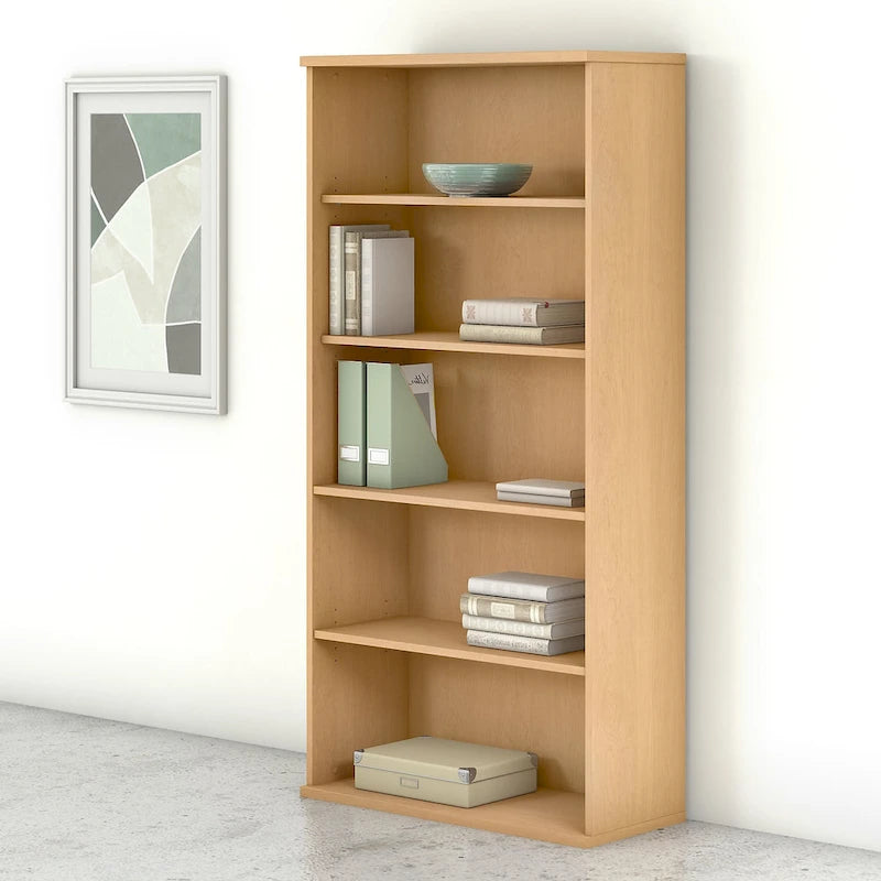 Studio C Tall 5 Shelf Bookcase Bookshelf Organizer by Bush Furniture