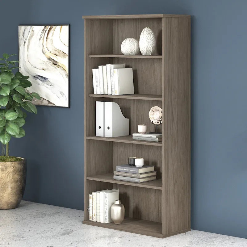 Studio C Tall 5 Shelf Bookcase Bookshelf Organizer by Bush Furniture