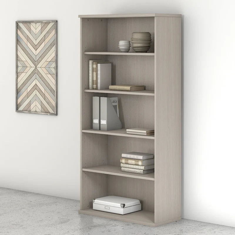 Studio C Tall 5 Shelf Bookcase Bookshelf Organizer by Bush Furniture