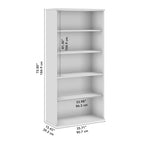 Studio C Tall 5 Shelf Bookcase Bookshelf Organizer by Bush Furniture