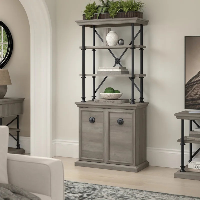 Coliseum Designer Bookcase with Doors by Bush Furniture