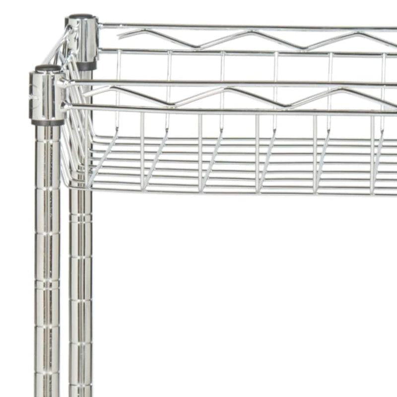 SAFAVIEH Storage Miljana 4-Tier Chrome Wire Mini Rack - 17.7 x 9.8 x 31.5 - 18Wx10Dx31H