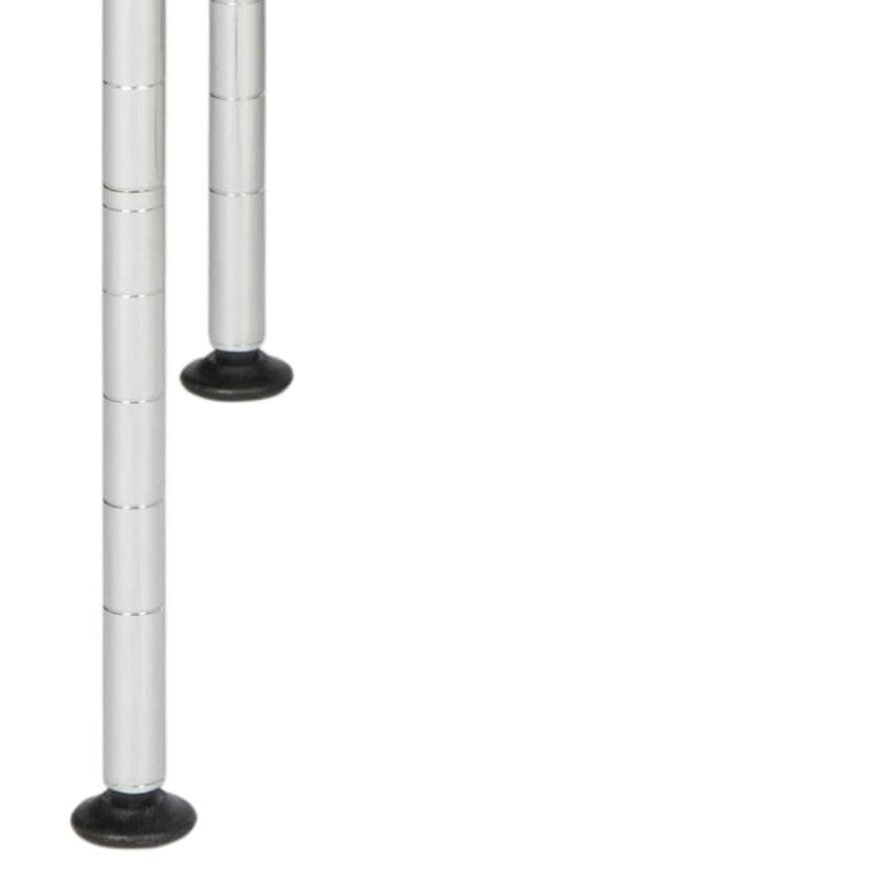 SAFAVIEH Storage Jeryl 2-Tier Chrome Wire Microwave Rack - 19.7 x 11.8 x 23.6 - 20Wx12Dx24H