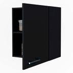 Black Hi Wall Cabinet with 1 Door