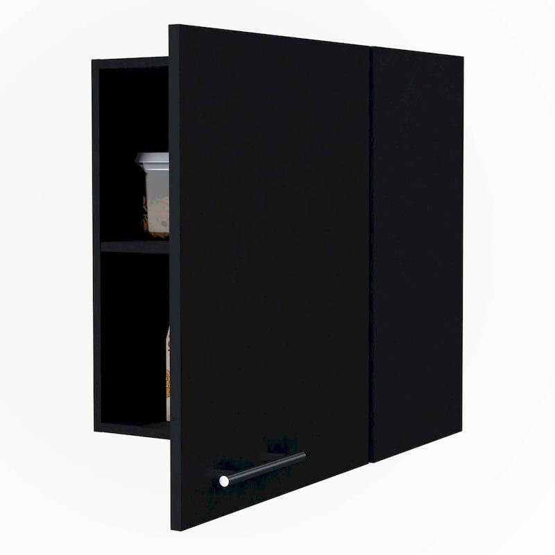 Black Hi Wall Cabinet with 1 Door