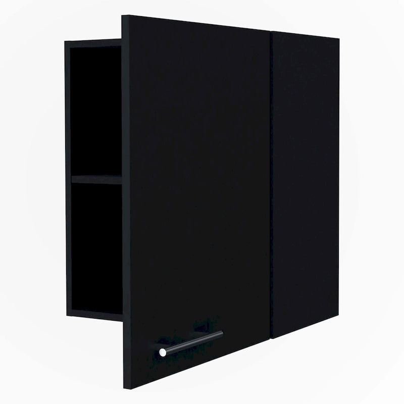 Black Hi Wall Cabinet with 1 Door