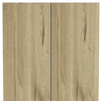 HomeRoots 71 Oak Wood Pantry Or Storage Closet - 23.6' X '70.8' X '11.8