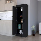 White 5-Shelf Storage Pantry Cabinet