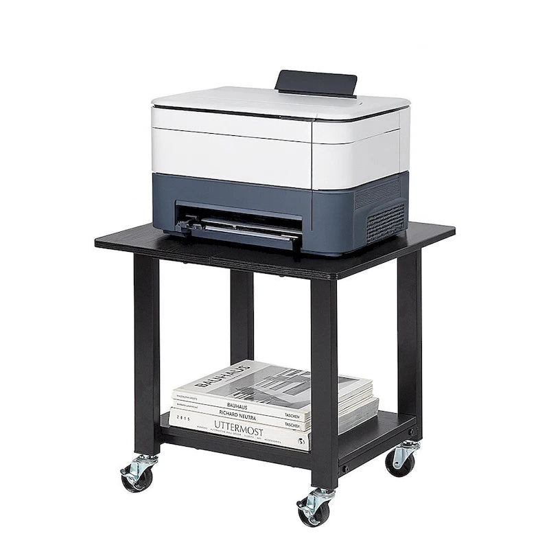 Industrial Mobile Printer Cart Holder with Lockable Wheels