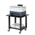 Industrial Mobile Printer Cart Holder with Lockable Wheels