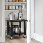 Industrial Mobile Printer Cart Holder with Lockable Wheels