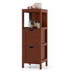 Costway Bathroom Floor Cabinet Freestanding Side Storage Organizer - See Details