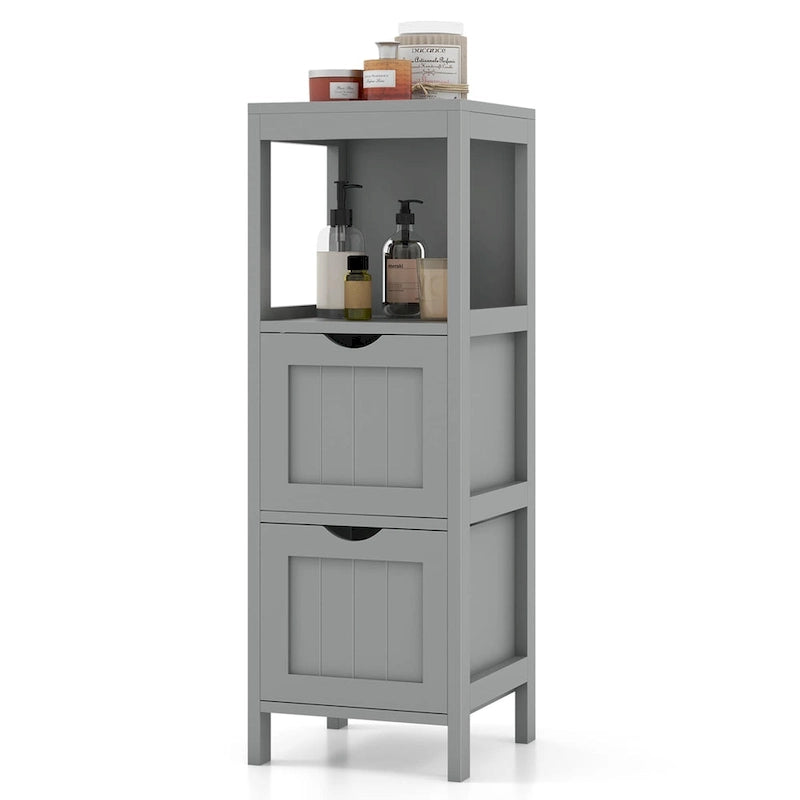 Costway Bathroom Floor Cabinet Freestanding Side Storage Organizer - See Details