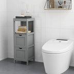 Costway Bathroom Floor Cabinet Freestanding Side Storage Organizer - See Details