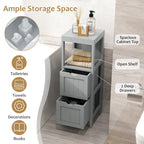 Costway Bathroom Floor Cabinet Freestanding Side Storage Organizer - See Details
