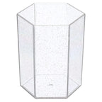 Acrylic Pencil Holder, Makeup Brush Holder Hexagon Desktop Organizer