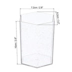 Acrylic Pencil Holder, Makeup Brush Holder Hexagon Desktop Organizer