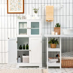 Costway Bathroom Floor Storage Cabinet Kitchen Cupboard - See Details