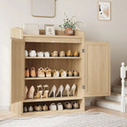 Rattan Shoe Cabinet with 2 Doors
