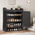 Rattan Shoe Cabinet with 2 Doors