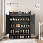 Rattan Shoe Cabinet with 2 Doors