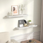 24 Inch Floating Shelves Set of 2 6 Inch Deep Wood Wall Shelves for Bathroom Kitchen Living Room Bedroom