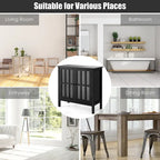 Costway Storage Buffet Cabinet Glass Door Sideboard Console Table