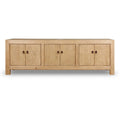 Capri Media Cabinet 6 Doors, Weathered Natural Pinewood 87x16x28H