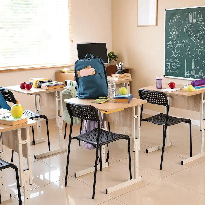 4 Pcs Self-Adhesive Under Desk Drawer for Standing Desk Office, Large - 10.04 x 7.87 x 1.65 inches