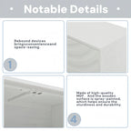 Arched Wavy Pattern Doors Elegant Sideboard with Adjustable Shelves