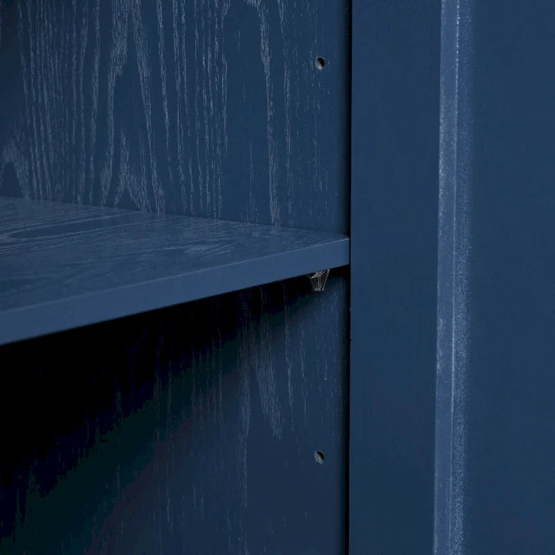 Arched Wavy Pattern Doors Elegant Sideboard with Adjustable Shelves