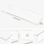 Acrylic Floating Shelves for Wall, Clear Acrylic Shelves for Kitchen Storage and Organization Clear