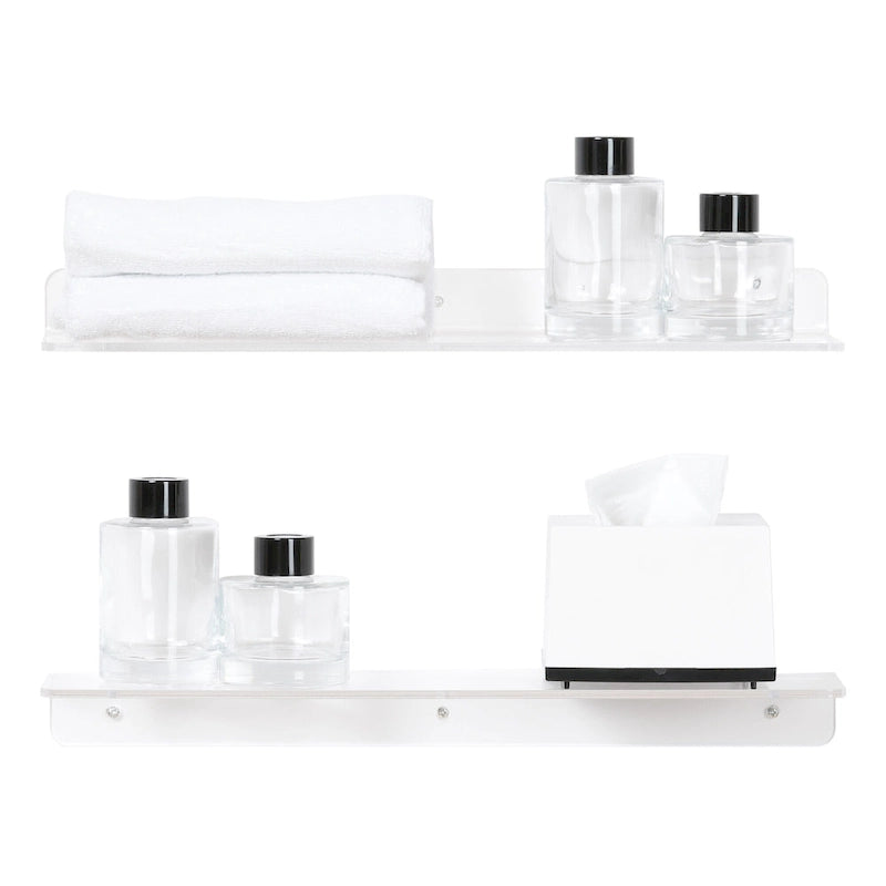 Acrylic Floating Shelves for Wall, Clear Acrylic Shelves for Kitchen Storage and Organization Clear