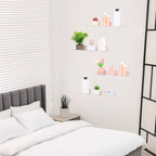 Acrylic Floating Shelves for Wall, Clear Acrylic Shelves for Kitchen Storage and Organization Clear