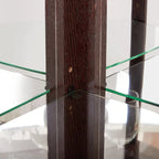 Illuminated Corner Cabinet  Elegant Display for Collectibles, Wine & Glassware  Built-In Lighting