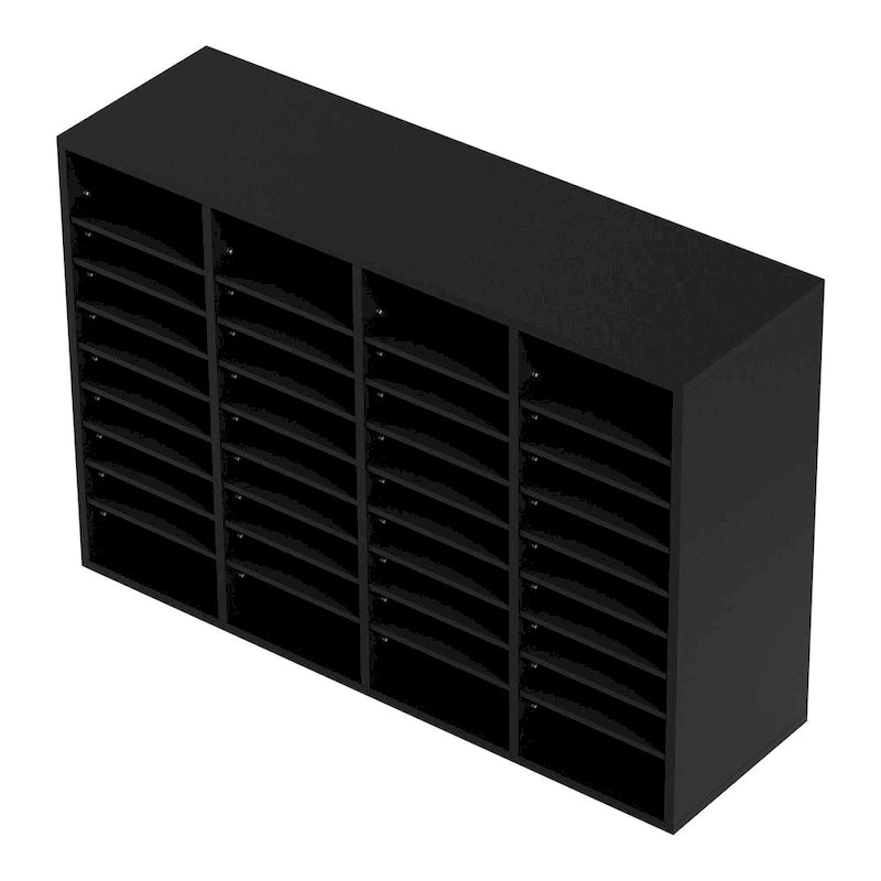 Office Mailbox Literature Organizers with 36 Compartments and Adjustable Shelves