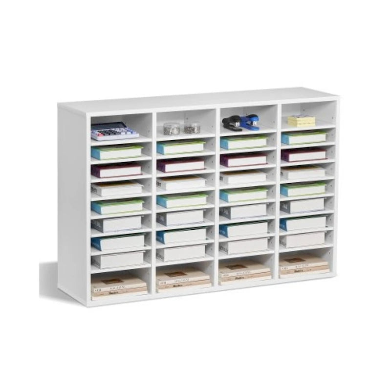 Office Mailbox Literature Organizers with 36 Compartments and Adjustable Shelves