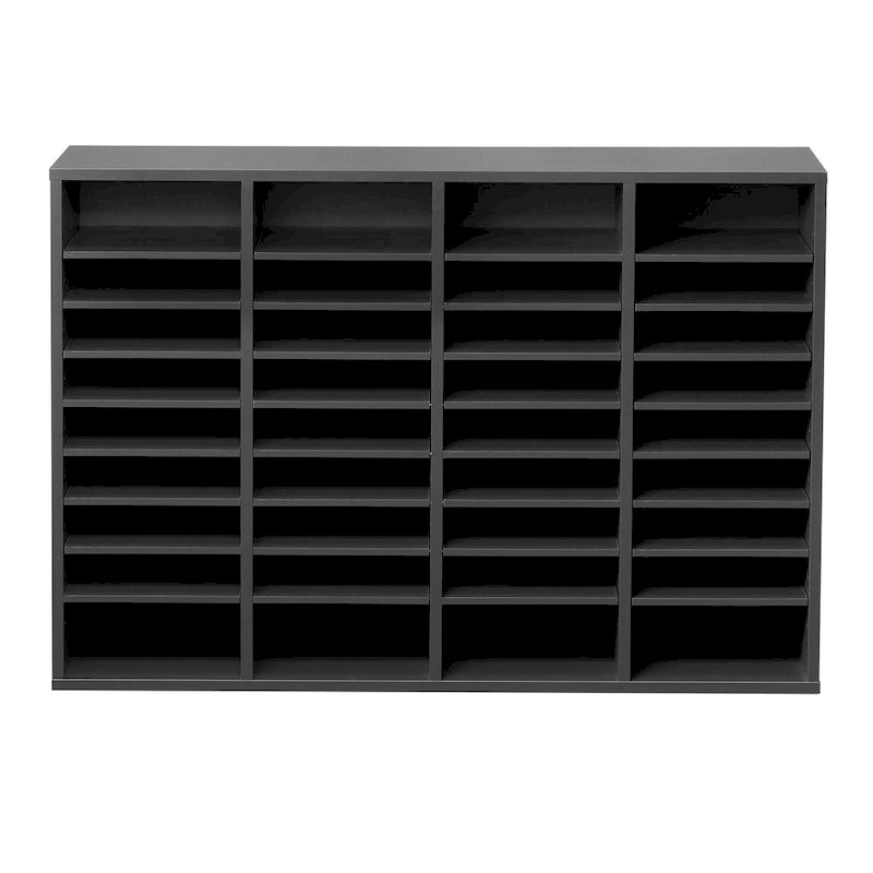 Office Mailbox Literature Organizers with 36 Compartments and Adjustable Shelves