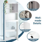 Costway Over The Toilet Storage Cabinet Bathroom Space Saver w/ Open - See Details