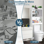 Costway Over The Toilet Storage Cabinet Bathroom Space Saver w/ Open - See Details