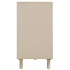 Engineered Rattan Buffet Sideboard Accent Storage Cabinet, Natural