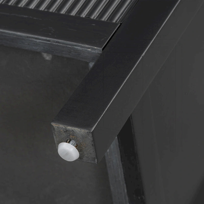 Minimalist Wave-Pattern Sideboard with Diverse Materials