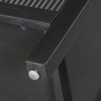 Minimalist Wave-Pattern Sideboard with Diverse Materials