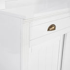 Modern Tall Bookshelf with LED Lighting and Versatile Storage Options