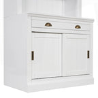 Modern Tall Bookshelf with LED Lighting and Versatile Storage Options