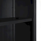 Modern Tall Bookshelf with LED Lighting and Versatile Storage Options