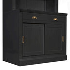 Modern Tall Bookshelf with LED Lighting and Versatile Storage Options