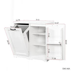 Versatile Freestanding Laundry Cabinet with Adjustable Shelves and Tilt-Out Hamper