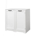 Versatile Freestanding Laundry Cabinet with Adjustable Shelves and Tilt-Out Hamper